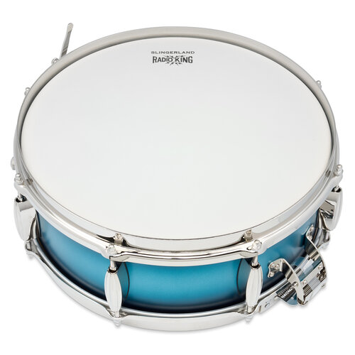 Slingerland Limited Edition Radio King Snare Drum, 5x14", Blue & Silver Lacquer (#47)