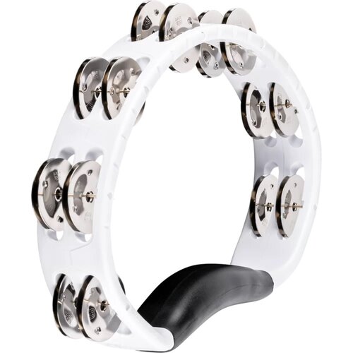 Meinl Meinl Percussion Headliner Series Hand Held ABS Tambourine, Dual row, White, Stainless steel jingles Meinl Meinl Percussion Headliner Series Hand Held ABS Tambourine, Dual row, White, Stainless steel jingles