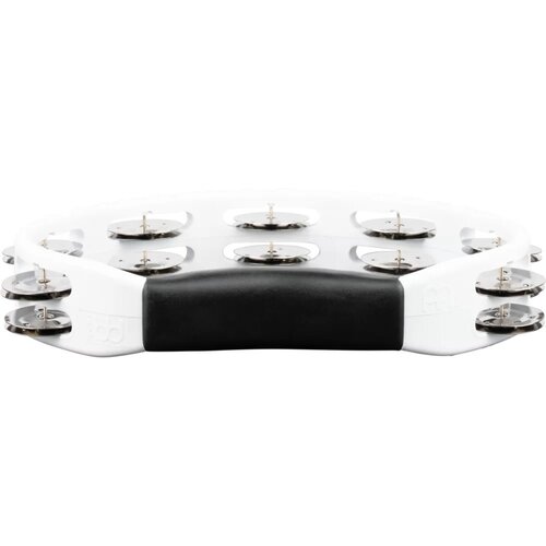 Meinl Meinl Percussion Headliner Series Hand Held ABS Tambourine, Dual row, White, Stainless steel jingles