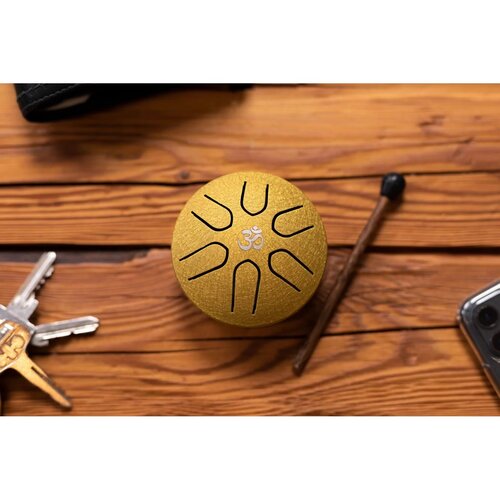 Meinl Meinl Sonic Energy Pocket Steel Tongue Drum, A Major, Gold