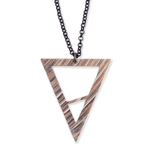 Full Circle Company Full Circle Co. Downbeat Necklace (Black Chain)