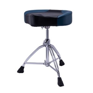 Mapex Mapex 17" x 4" Saddle-Style Breathable Cloth Top Throne (Blue Leatherette)