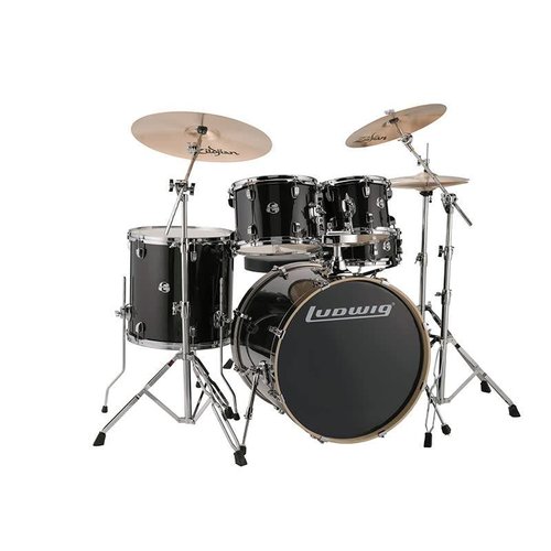 Ludwig Ludwig Element Evolution 5pc Drum Set w/20in Bass Drum Black Sparkle LCEE20016 Ludwig Ludwig Element Evolution 5pc Drum Set w/20in Bass Drum Black Sparkle LCEE20016