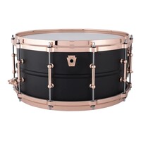 Ludwig 6.5x14" Black Beauty "Hot Rod" Snare Drum (Matte Black w/Electro Plated Copper HW)