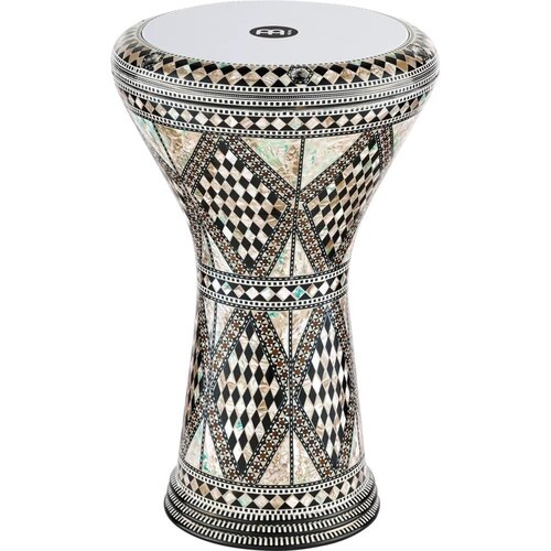 Meinl Meinl Percussion 8 3/4" Artisan Edition Egypt Doumbek, White Pearl, Mosaic Royale Meinl Meinl Percussion 8 3/4" Artisan Edition Egypt Doumbek, White Pearl, Mosaic Royale