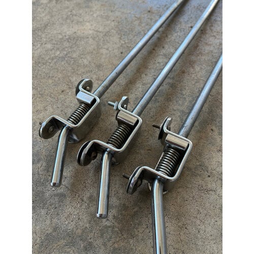 Vintage Premier 1960s Spring Loaded Floor Tom Legs w/Mounts (Set of 3) Vintage Premier 1960s Spring Loaded Floor Tom Legs w/Mounts (Set of 3)