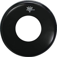 Remo Ebony Ambassador Bass Drumhead w/ Center Hole