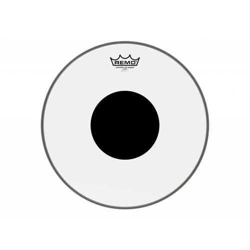 Remo Remo Clear Controlled Sound Bass Drumhead w/ Top Black Dot