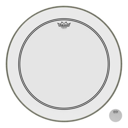 Remo Remo Smooth White Powerstroke 3 Bass Drumhead w/ 2-1/2'' Impact Patch