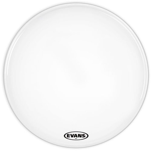 Evans Evans BK MS1 Marching White Bass Drumhead w/Bag Evans Evans BK MS1 Marching White Bass Drumhead w/Bag
