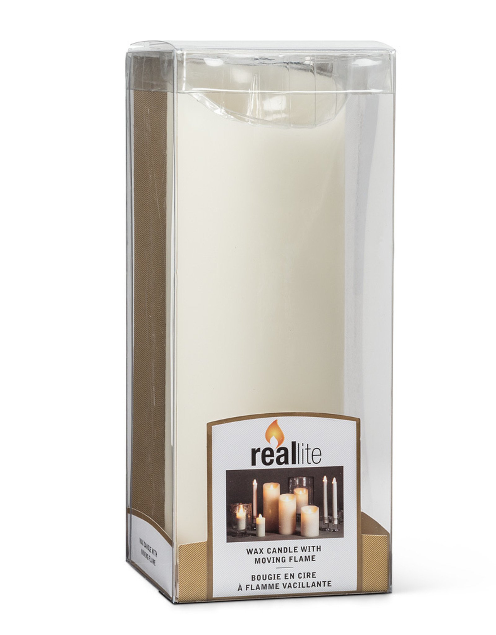 3 x 9'' Ivory Flameless Candle