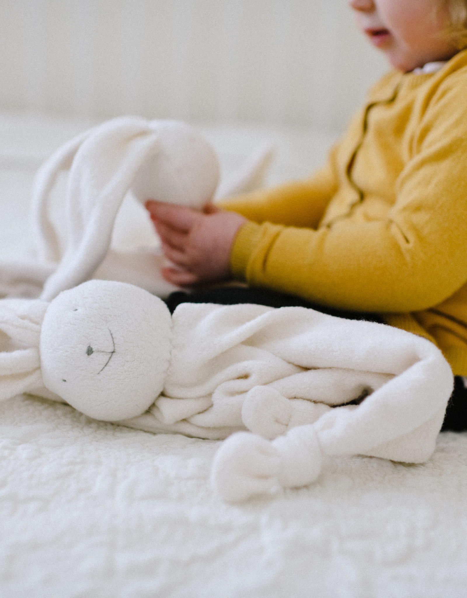 Organic Cotton Bunny Baby Blanket