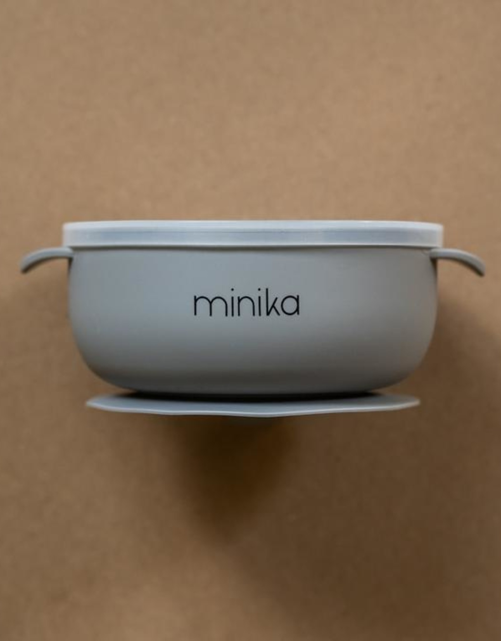 Minika - Bol avec couvercle-stone - blanc&turquoise