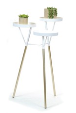 3 Tier Plant Stand white/gold