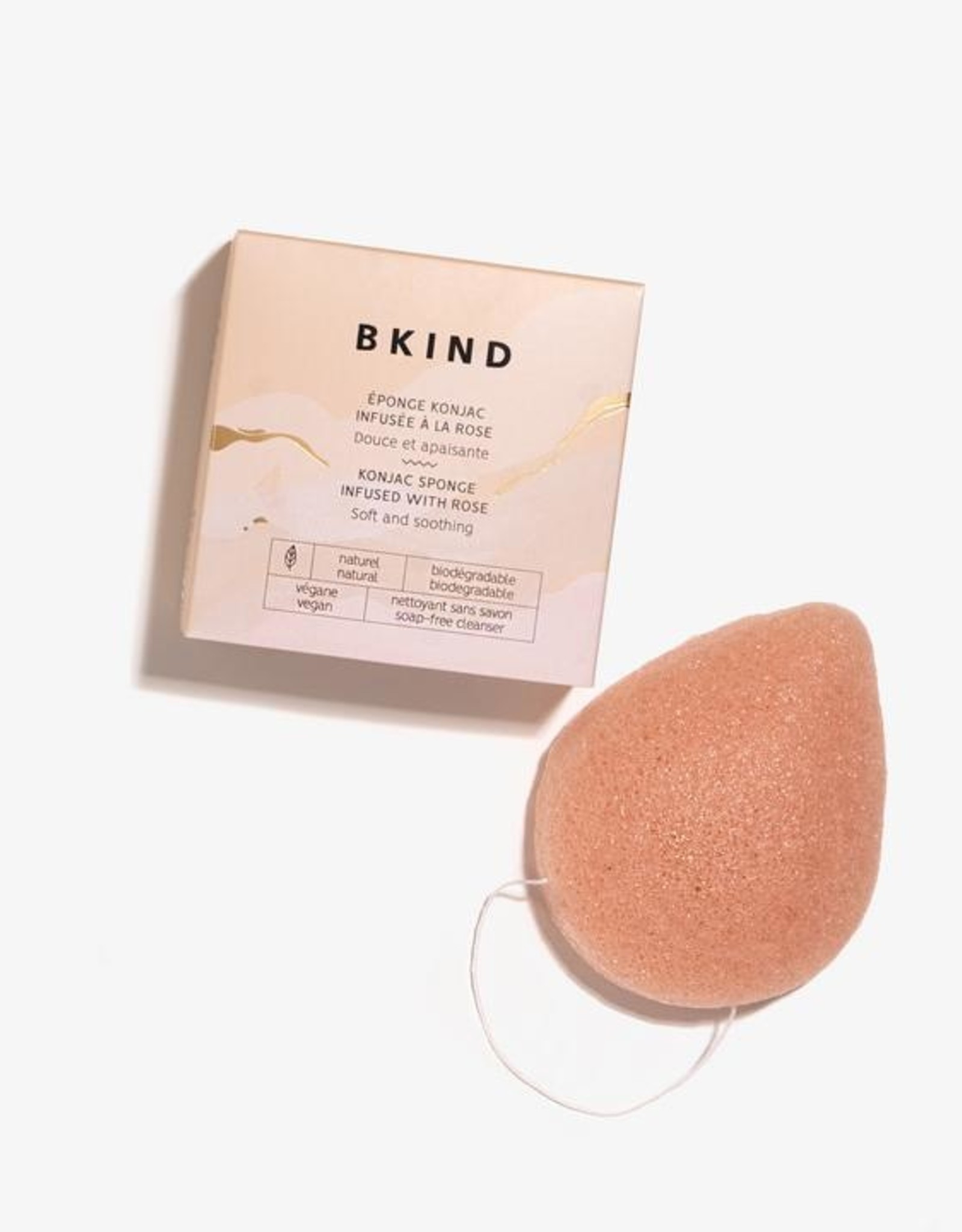Konjac Facial Sponge infused with rose