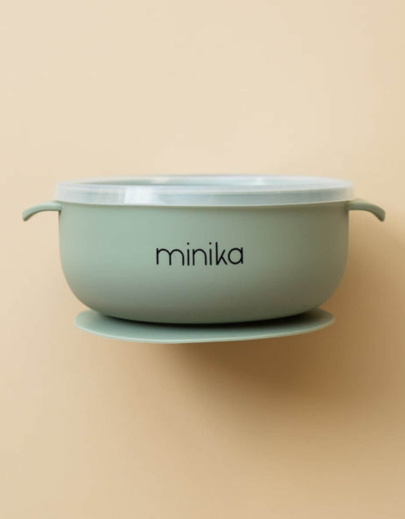 Silicone bowl with lid-Sage