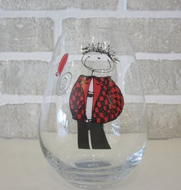 Wine Glass - Retired and Taking Life One Sip at the Time - Red shirt