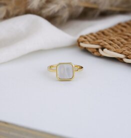 Glee - Milan Ring-mother of pearl - gold
