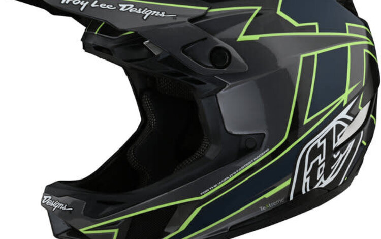 TLD D4 Carbon Helmet gray/green S