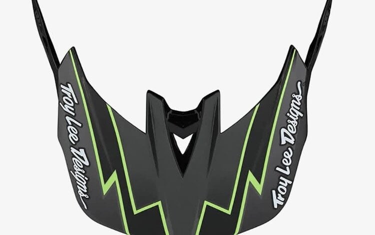 Troy Lee Designs D4 VISOR; GRAPH GRAY / GREEN