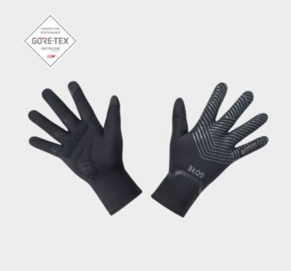 GORE Gore C3 GORE-TEX Infinium Stretch Mid Gloves - Black Full Finger SM