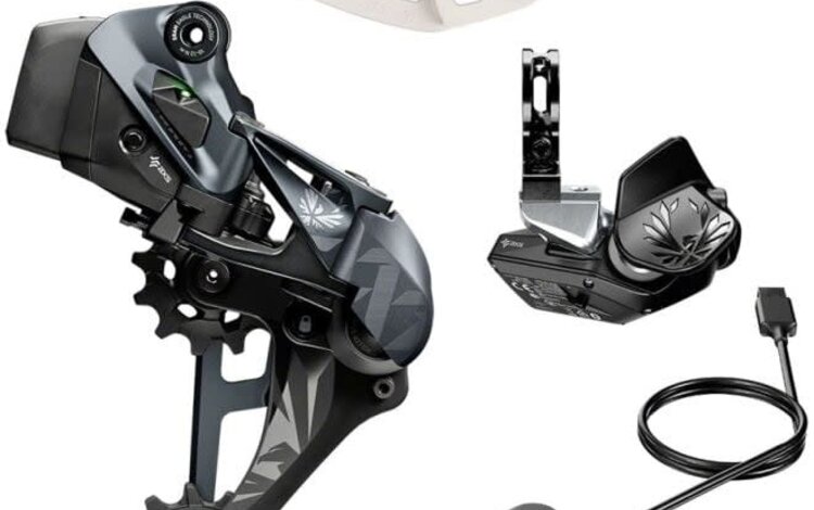 SRAM SRAM XX1 Eagle AXS Upgrade Kit - Rear Derailleur for 52t Max, Battery, Eagle AXS Rocker Paddle Controller with Clamp