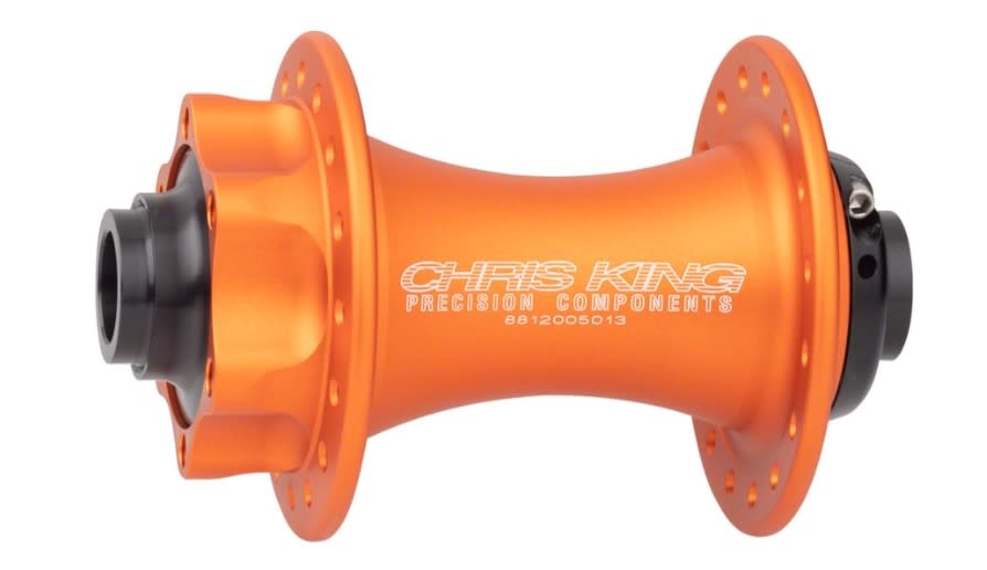 Chris King Components Chris King ISO Front Hub - 15 x 110mm Boost, Matte Mango, 32h 6-bolt