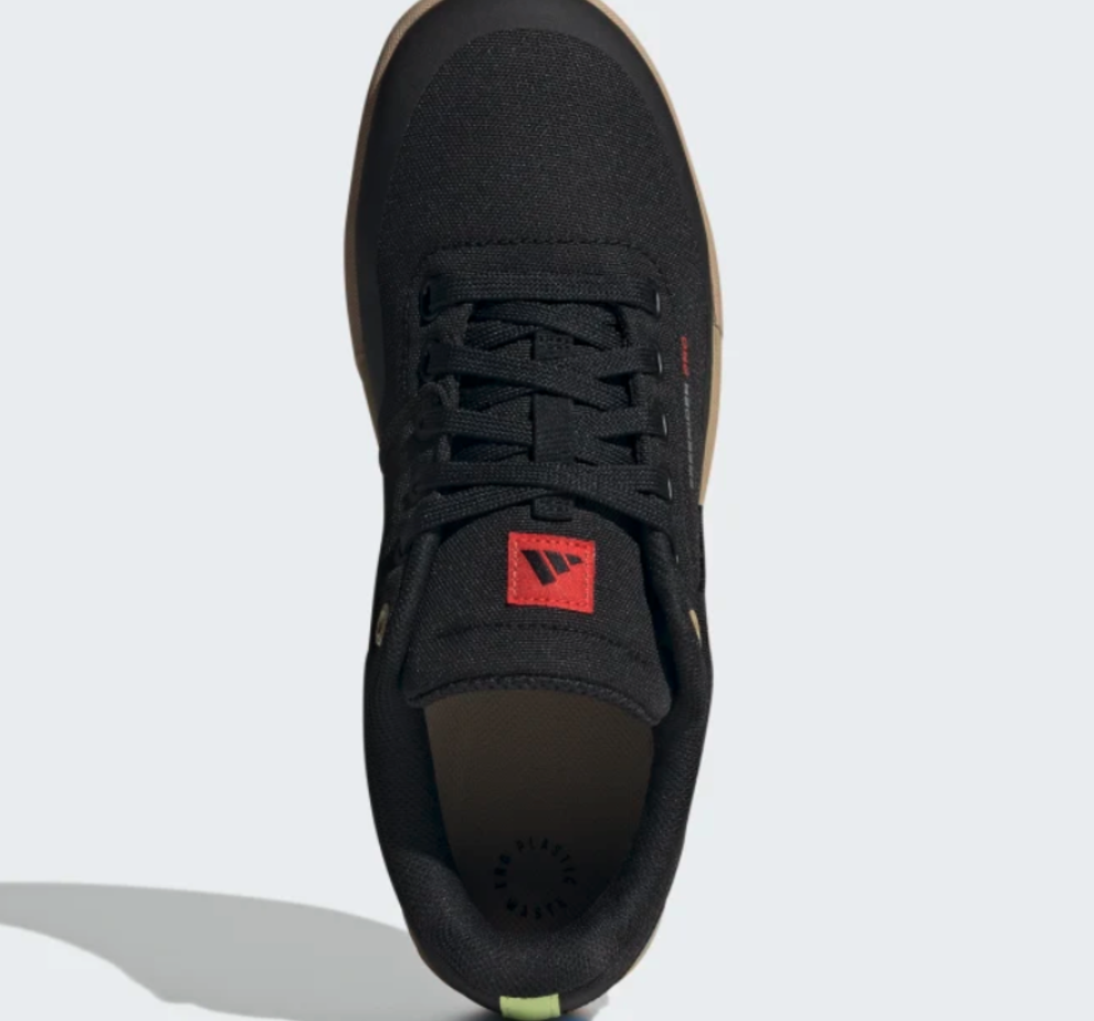 Five Ten Five Ten Freerider Pro Canvas Flat Shoe - Men's, Core Black/Carbon/Pulse Lime