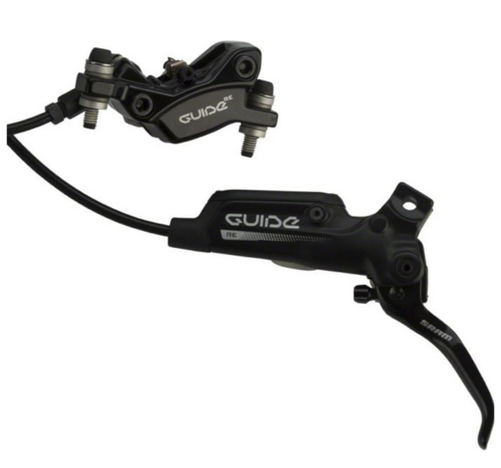 SRAM Guide RE Disc Brake and Lever - Front or Rear, Hydraulic, Post Mount,  Black, A1