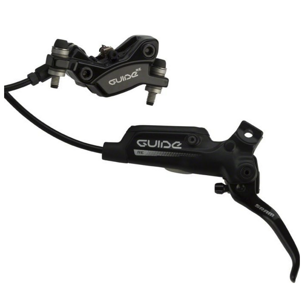 SRAM SRAM Guide RE Disc Brake and Lever - Front or Rear, Hydraulic, Post Mount, Black, A1
