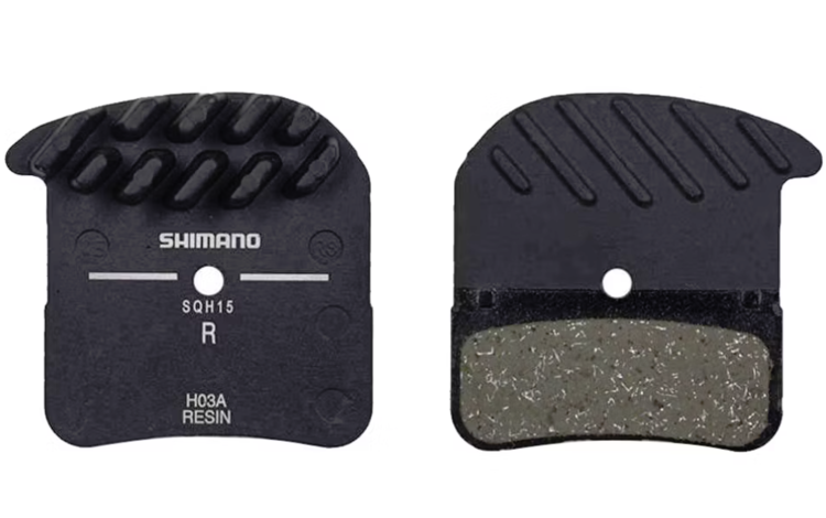 Shimano Shimano H03A M820/M640 Resin/Steel Finned Disc Pads & Spring