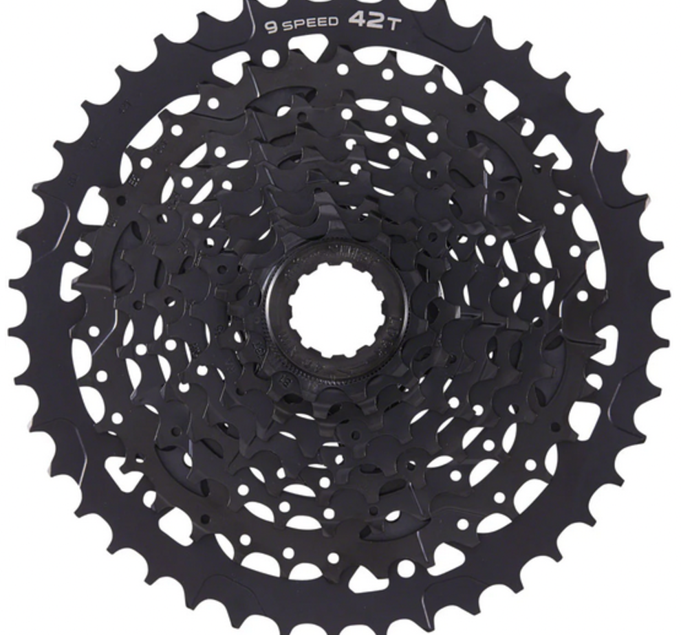 Microshift microSHIFT ADVENT Cassette - 9 Speed, 11-42t, Black, ED Coated