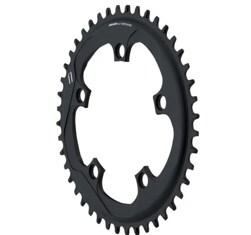 SRAM SRAM X-Sync Chainring 42T 110mm BCD Black BB30 or GXP BB30 or GXP, Includes Bolt and Nut for Hidden Position Hole