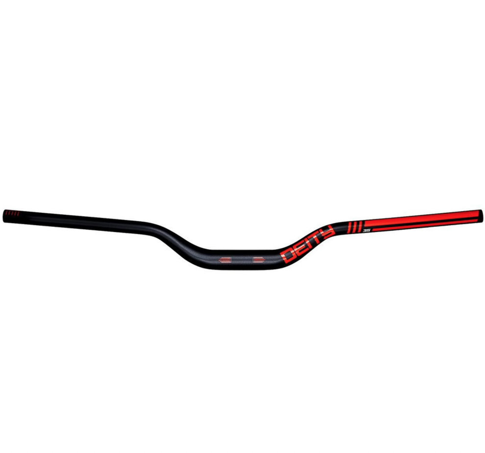 Deity Components Deity Highside 35 Riser Handlebar - 50mm Rise 760mm Width 35mm Clamp Red