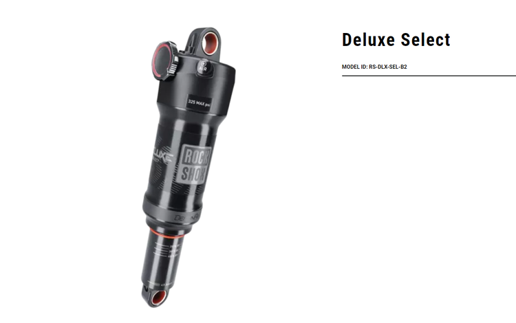 New Rock Shox Deluxe Select  185 x 52.5 mm  Trunnion