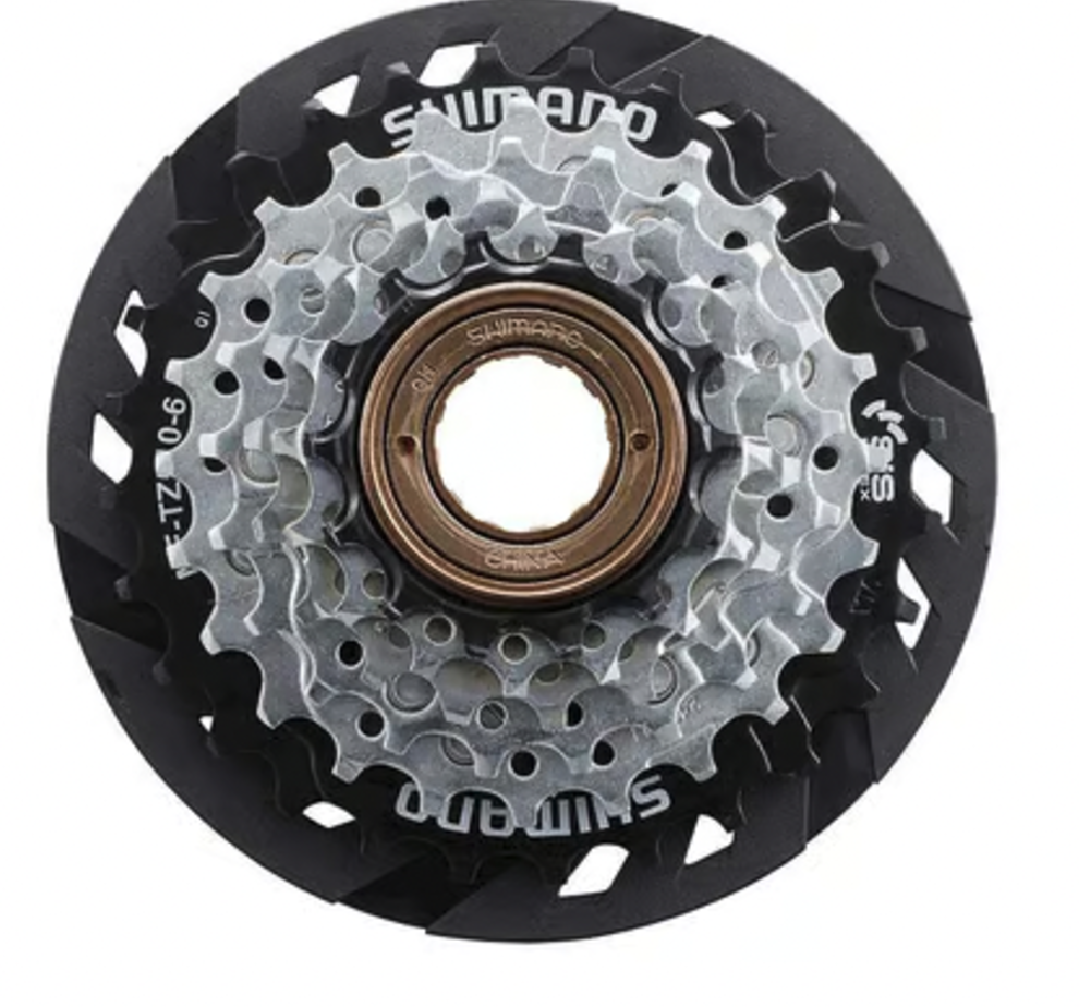 Shimano MULTIPLE FREEWHEEL SPROCKET, MF-TZ510 14-28T, 6-SPEED, 14-16-18-21-24-28T, W/SPOKE PROTECTOR