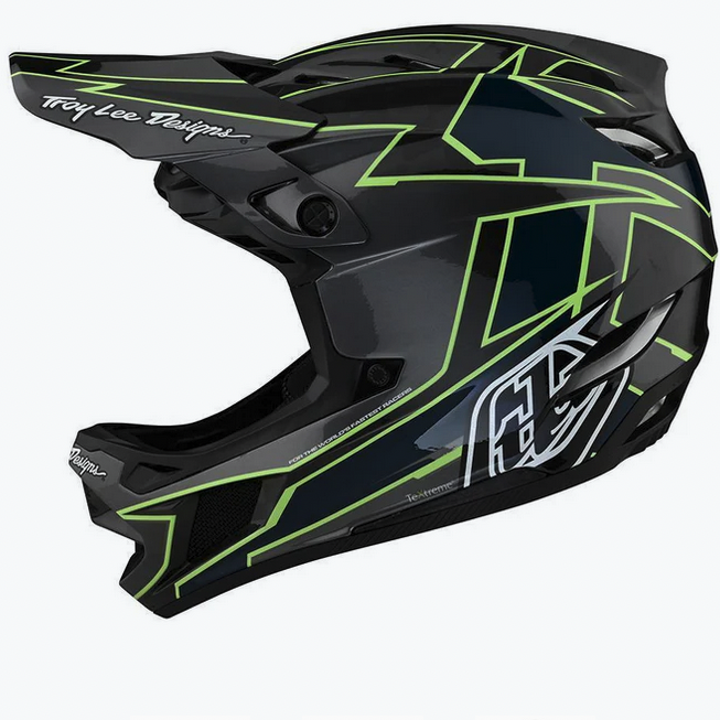 TLD D4 Carbon Helmet gray/green XL - Alpine Bike Works TLD D4 Carbon Helmet gray/green XL - Alpine Bike Works