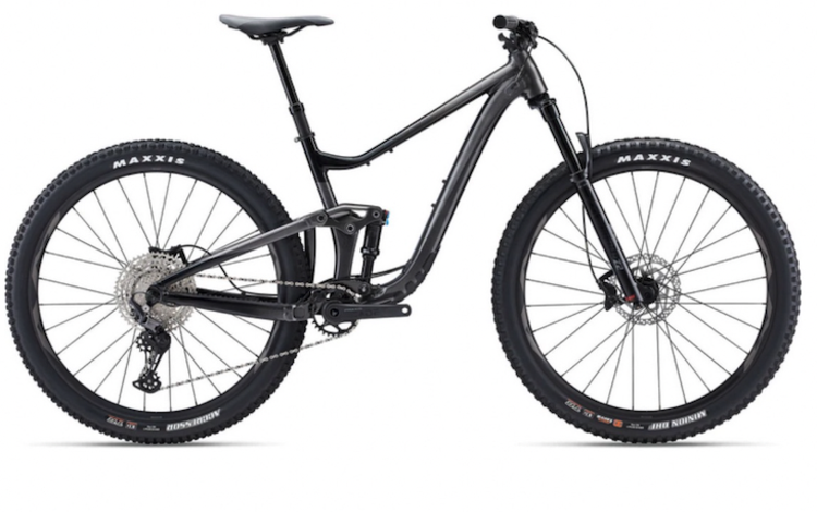 Black and white giant mountain bike hotsell