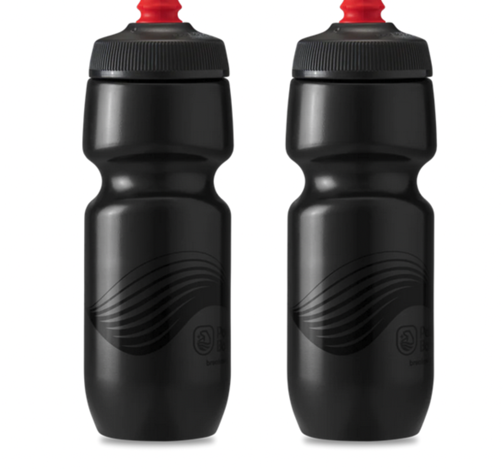 Polar Bottles Polar Breakaway Wave Water Bottle  Charcoal/Black 30oz