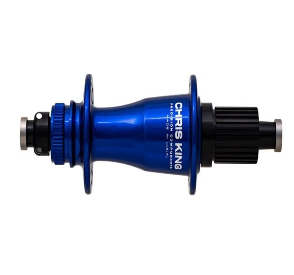 Chris King Hub. Rear. Boost. C-lock, 32h, 148x15, Navy, MS Chris King Hub. Rear. Boost. C-lock, 32h, 148x15, Navy, MS