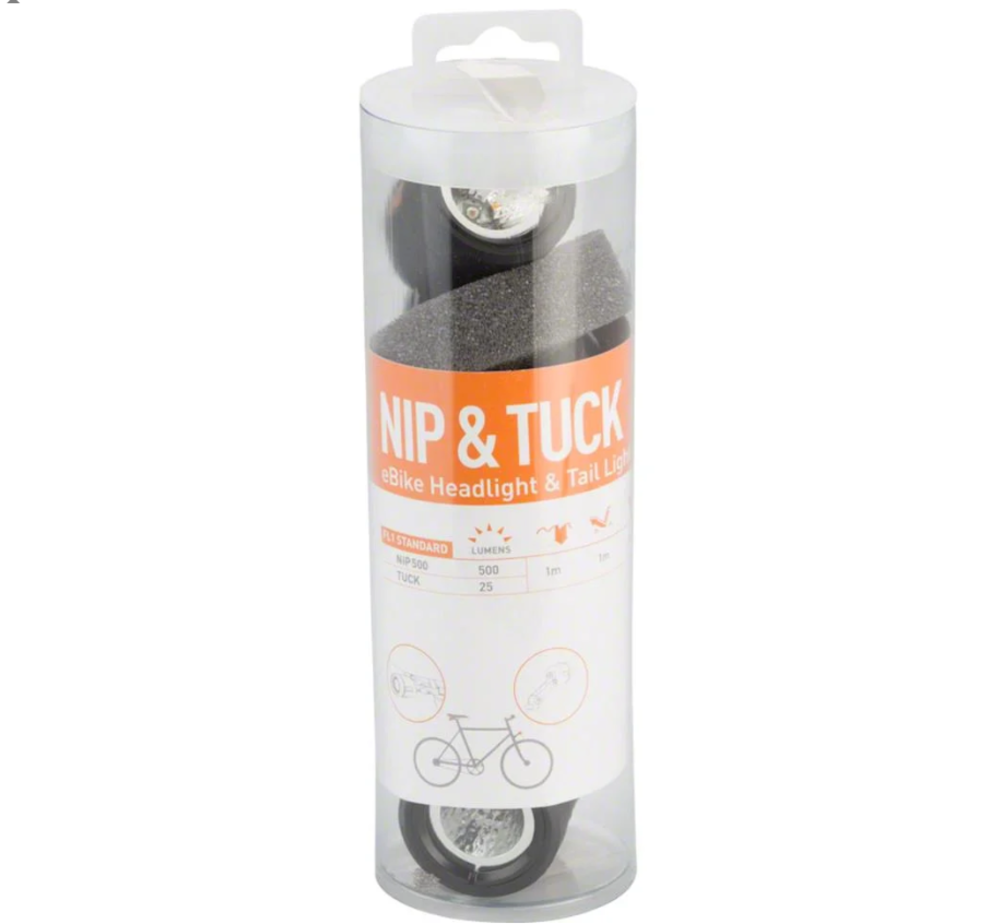 Light and Motion Light and Motion Nip-n-Tuck e-Bike Headlight and Tail Light Set