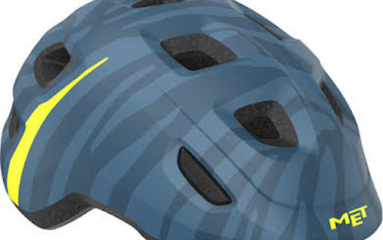 MET Helmets MET Helmets Hooray MIPS Child Helmet - Blue Zebra, X-Small, 46-52cm