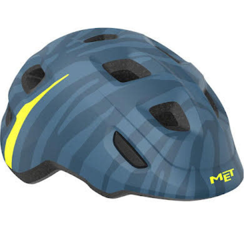 MET Helmets MET Helmets Hooray MIPS Child Helmet - Blue Zebra, X-Small, 46-52cm