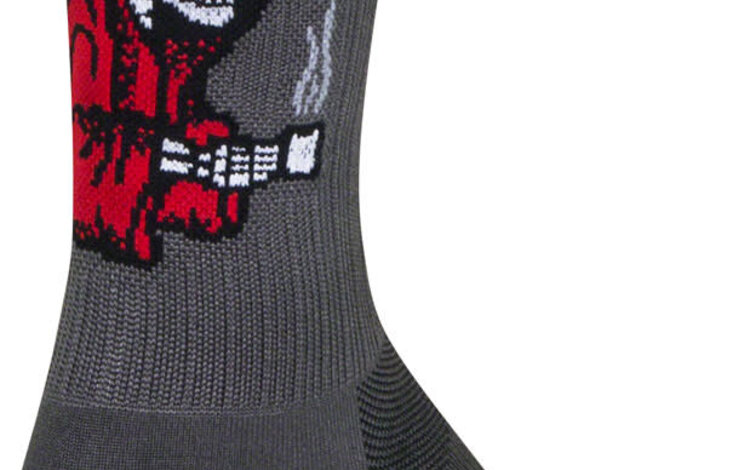 SockGuy SockGuy SGX Rise and Grind Socks - 6", Gray, Large/X-Large