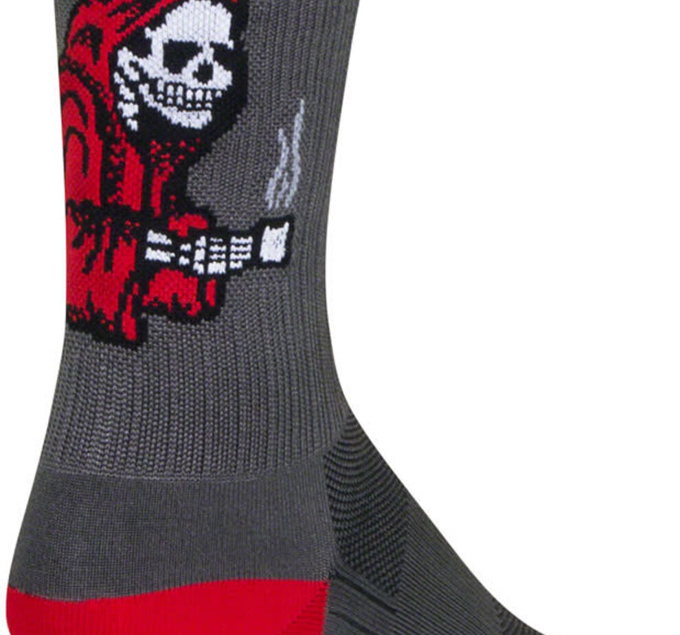 SockGuy SockGuy SGX Rise and Grind Socks - 6", Gray, Large/X-Large