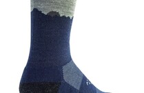 Snek Merino Wasatch Sock, Blue/Gray, 7-9