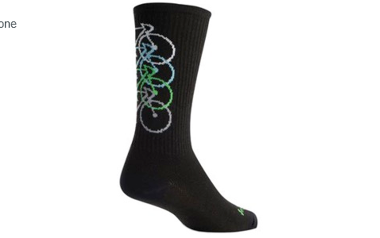 SockGuy SockGuy Wool Stacked Socks - 6", Black, Large/X-Large