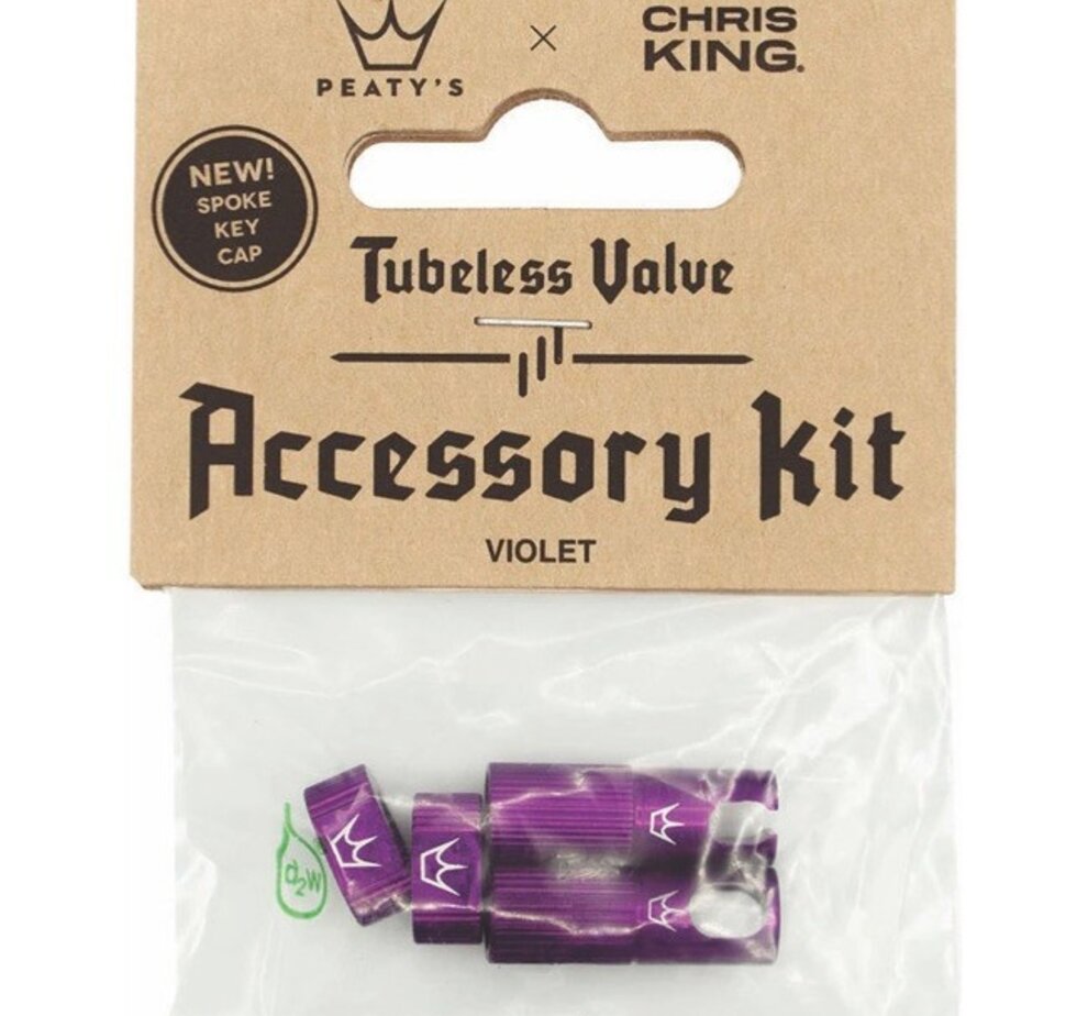Peaty's Peaty's Tubeless Valve Accessory Kit, Violet NLS