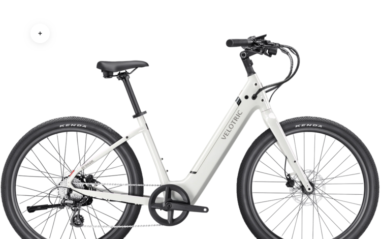 Velotric Velotric Breeze 1 Satin White- Regular w/Fenders and Rear Rack