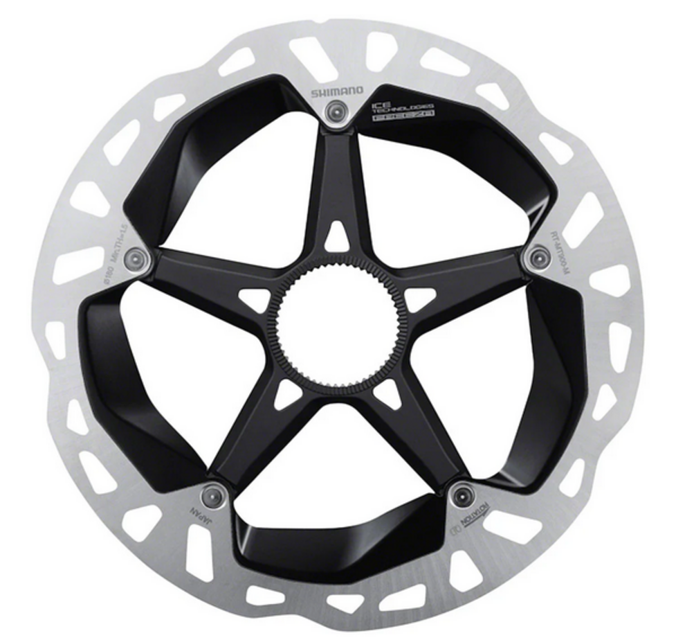 Shimano Shimano XTR RT-MT900-M Disc Brake Rotor - 180mm, Center Lock, Silver/Black